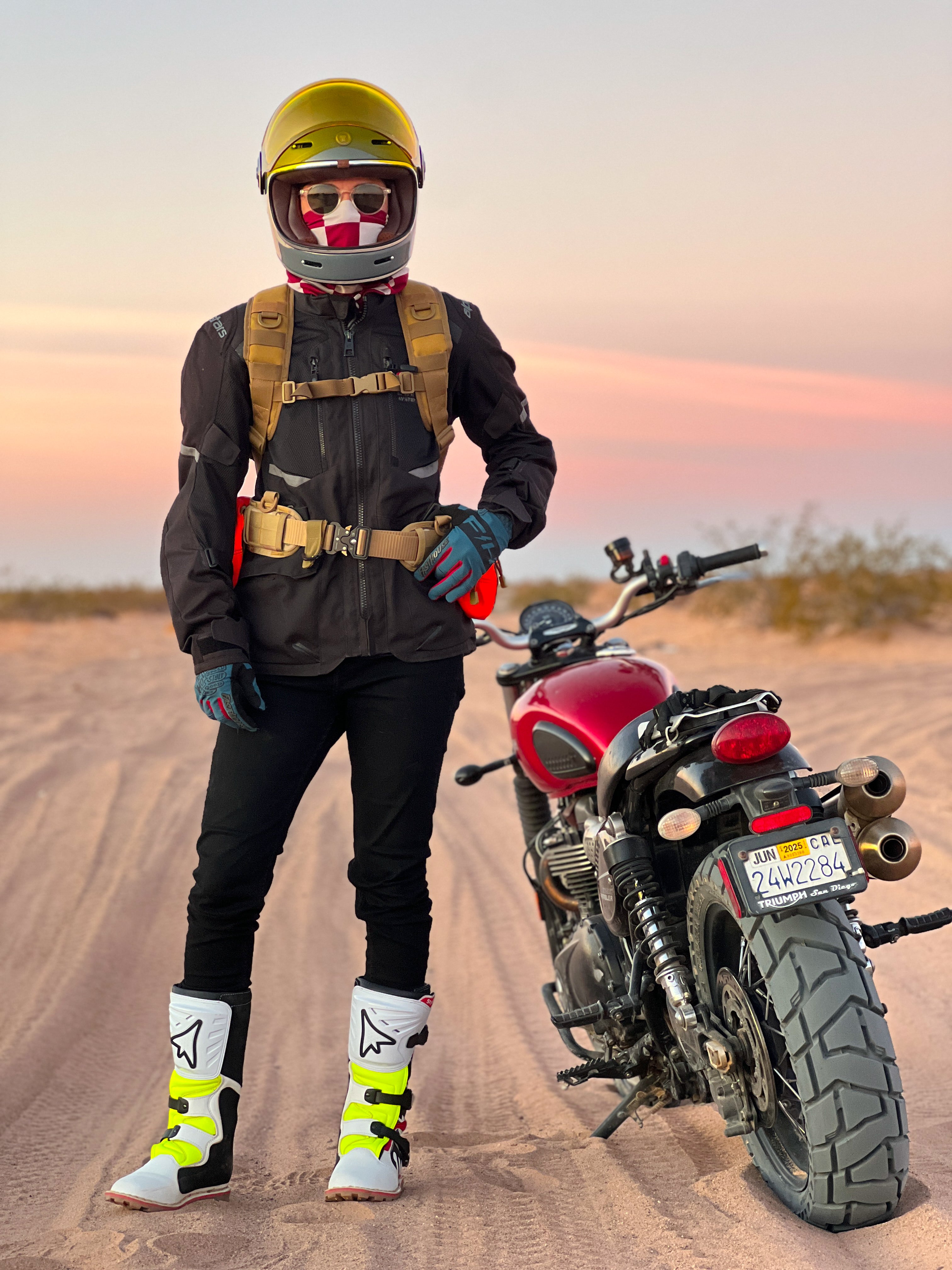 adventure motorcycle riding