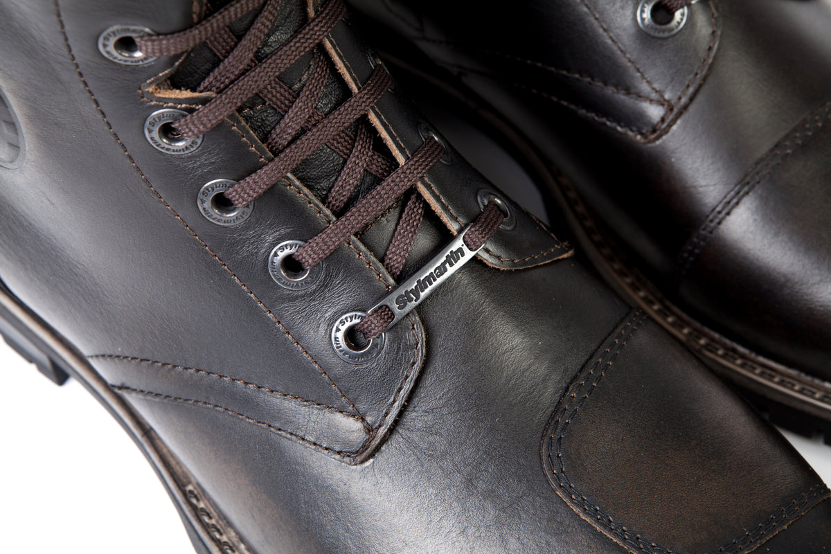 Stylmartin Men\'s 7.5 Rocket WP Brown Leather Moto Riding Boots Stylmartin Rocket Waterproof Leather Motorcycle Boots  main image 3