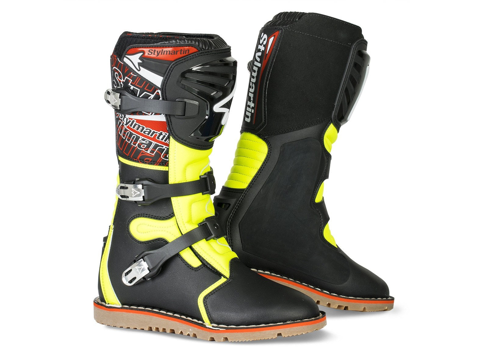 Stylmartin Impact Pro Black Yellow WP Stylmartin US motorcycle riding boots shoes