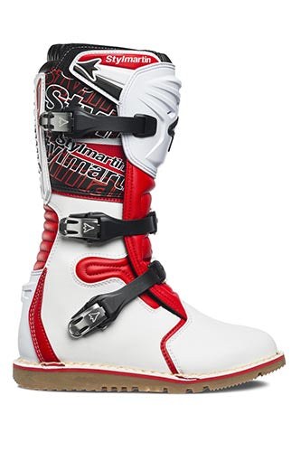 Stylmartin Impact Pro White Red WP Stylmartin US motorcycle riding boots shoes